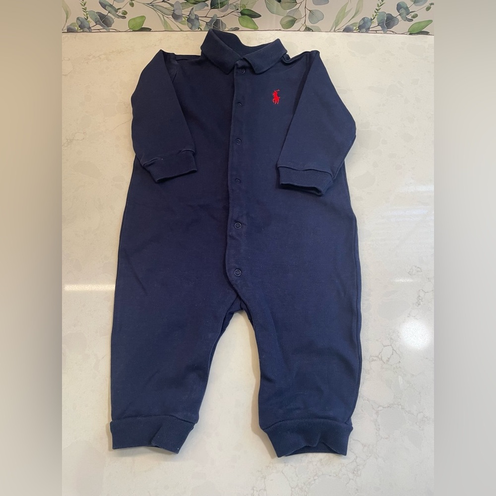 Navy Blue Infant Ralph Lauren One‎ Piece Size 6m